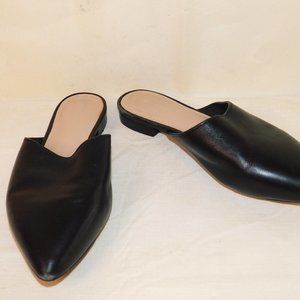 206 Collective Leather Slides Mules Loafers Size 8
